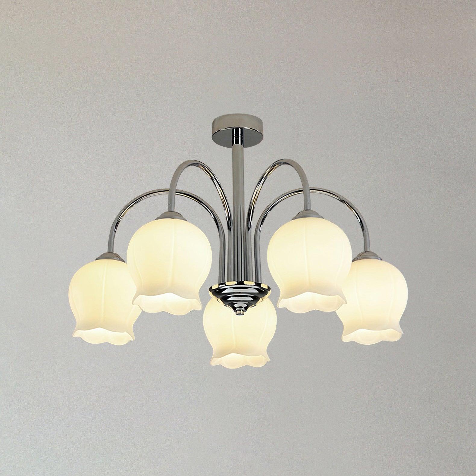 Aurora Chandelier Floral Glass - Lamp Outdoor