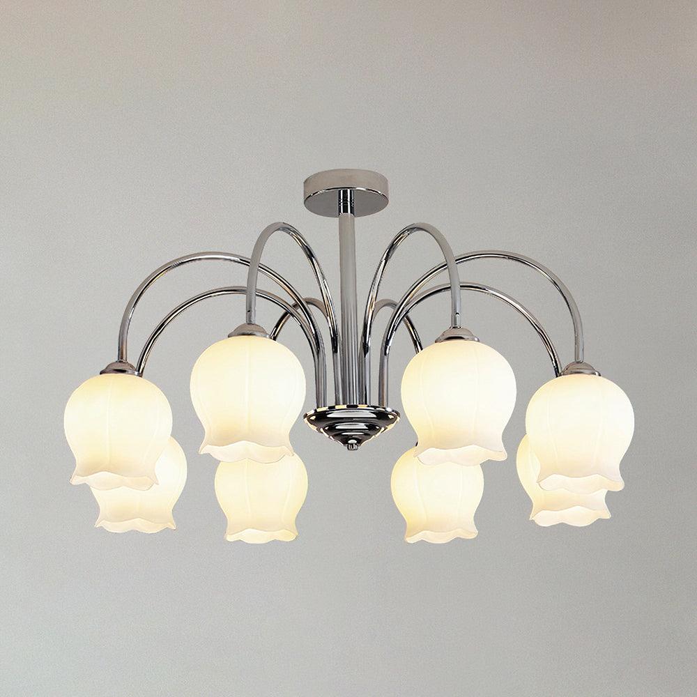 Aurora Chandelier Floral Glass - Lamp Outdoor