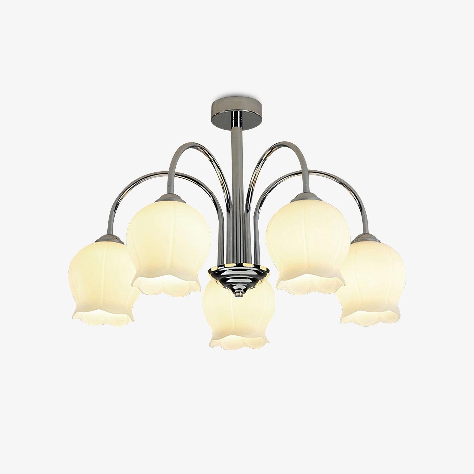 Aurora Chandelier Floral Glass - Lamp Outdoor