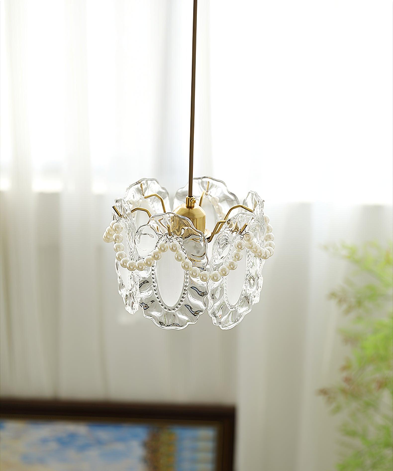 Floral Glass Pendant Lamp - Lamp Outdoor