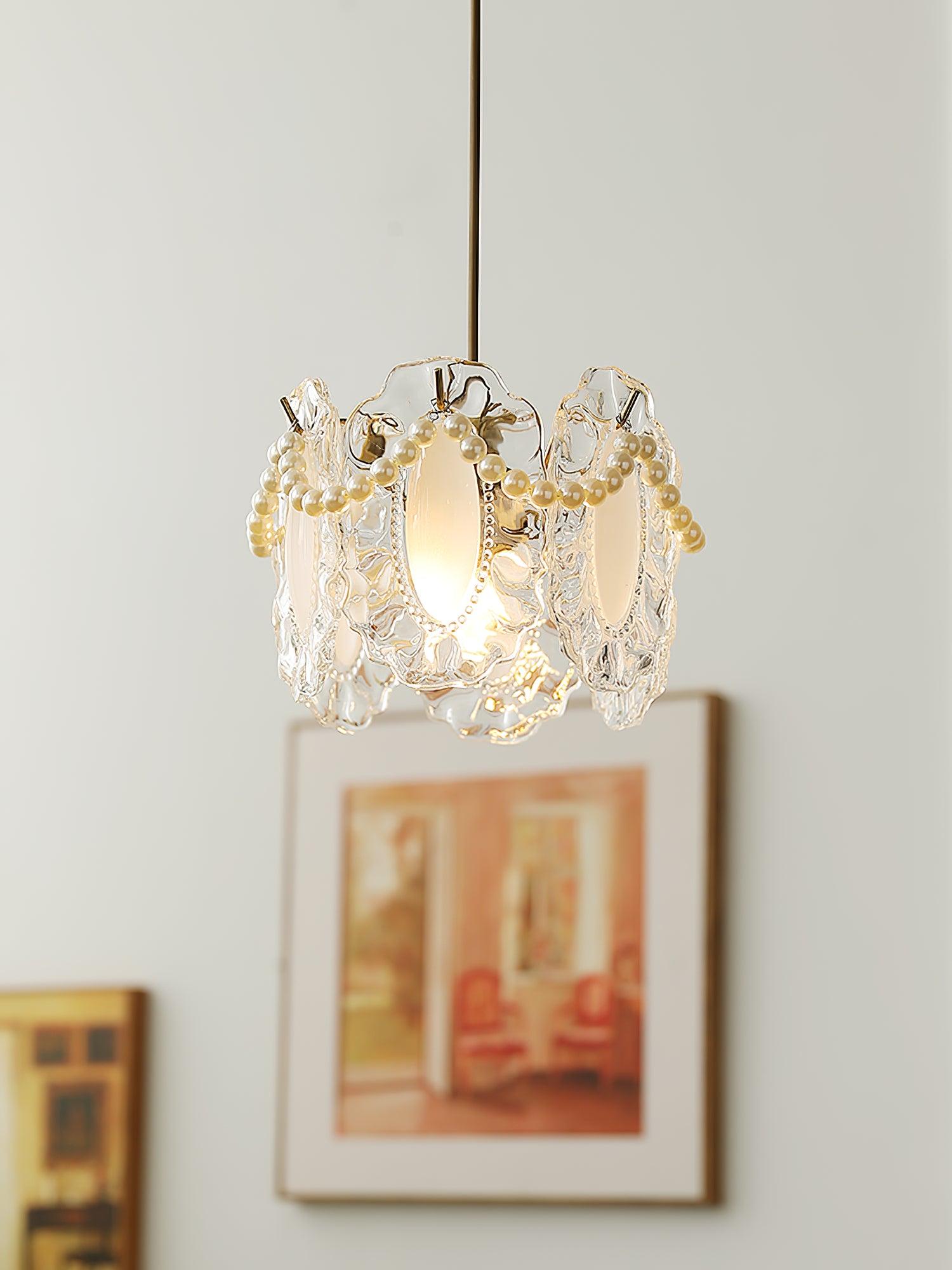 Floral Glass Pendant Lamp - Lamp Outdoor