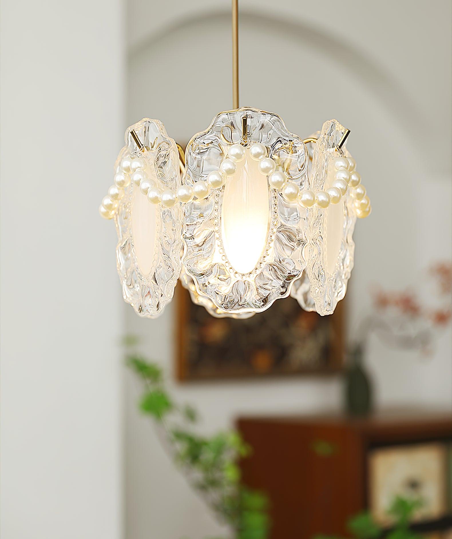 Floral Glass Pendant Lamp - Lamp Outdoor