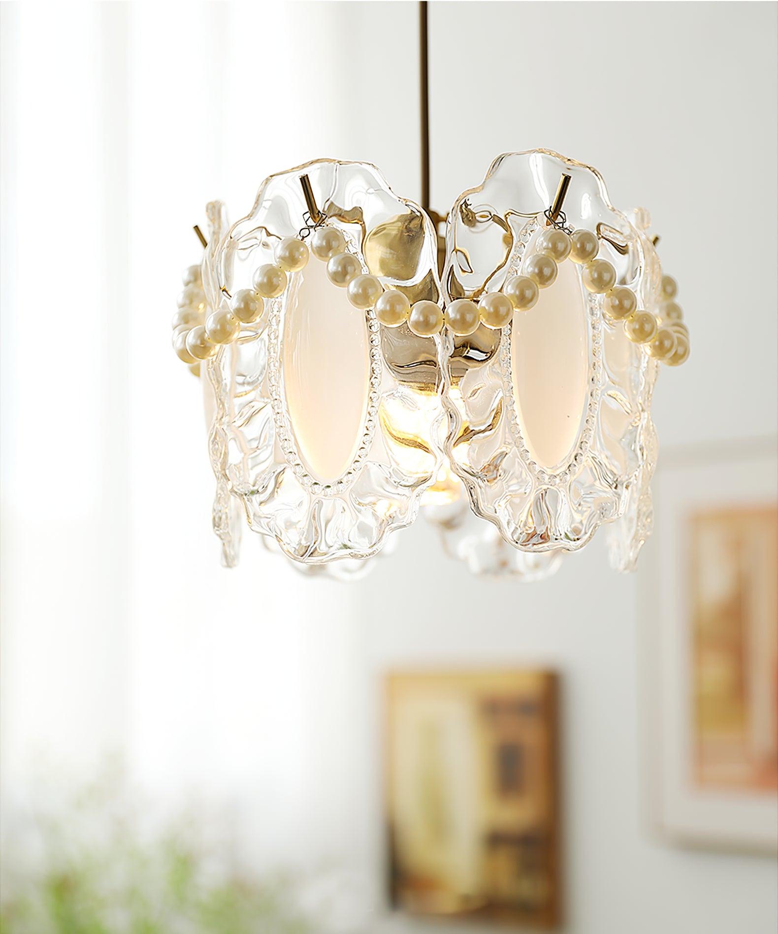 Floral Glass Pendant Lamp - Lamp Outdoor