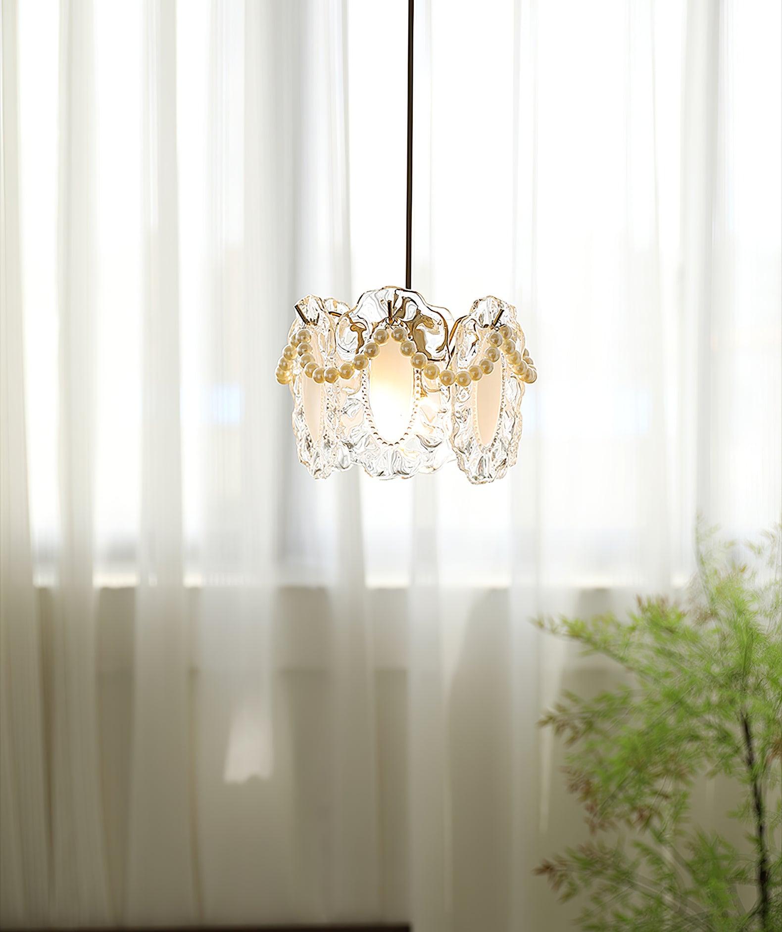 Floral Glass Pendant Lamp - Lamp Outdoor