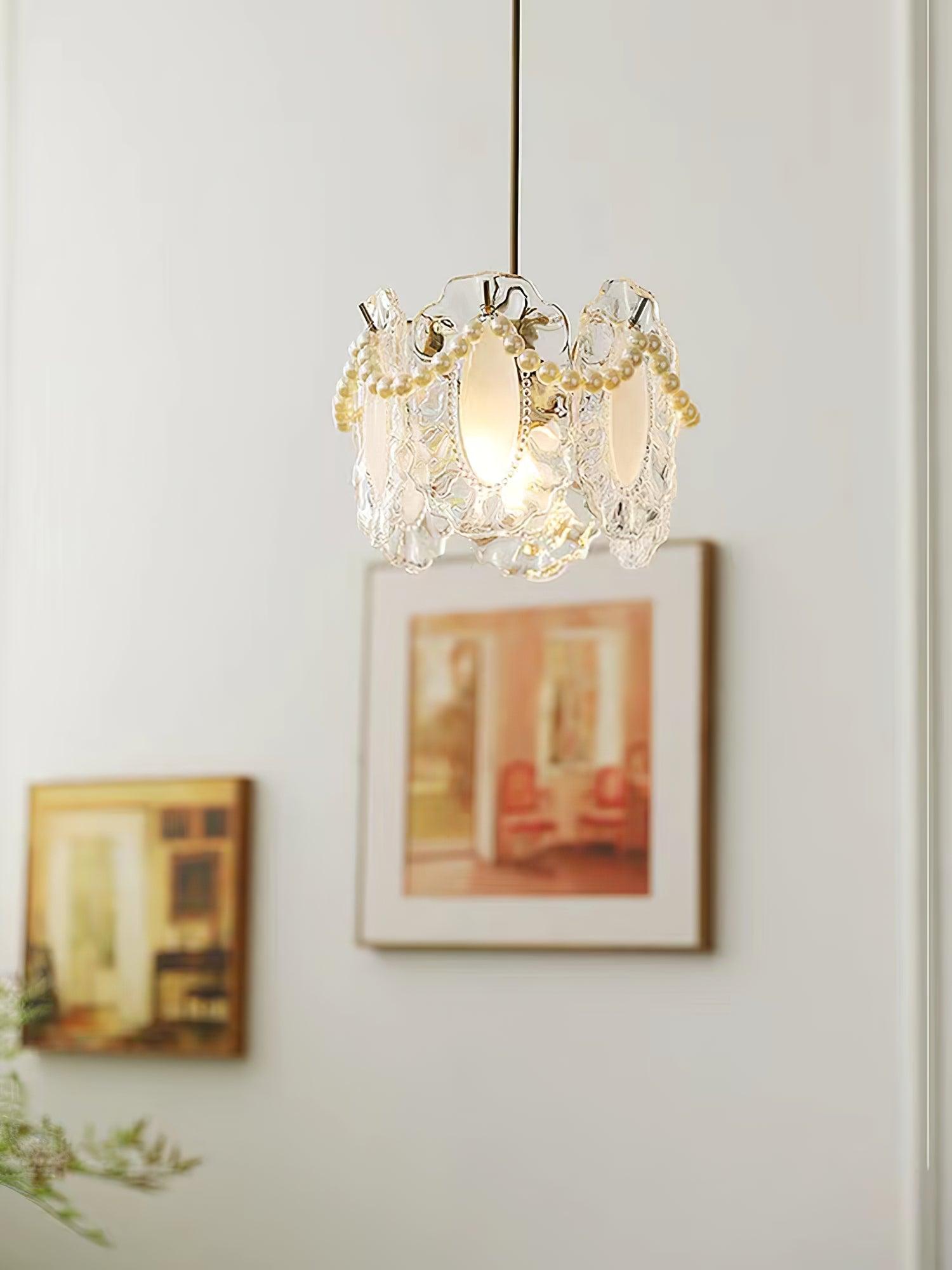 Floral Glass Pendant Lamp - Lamp Outdoor