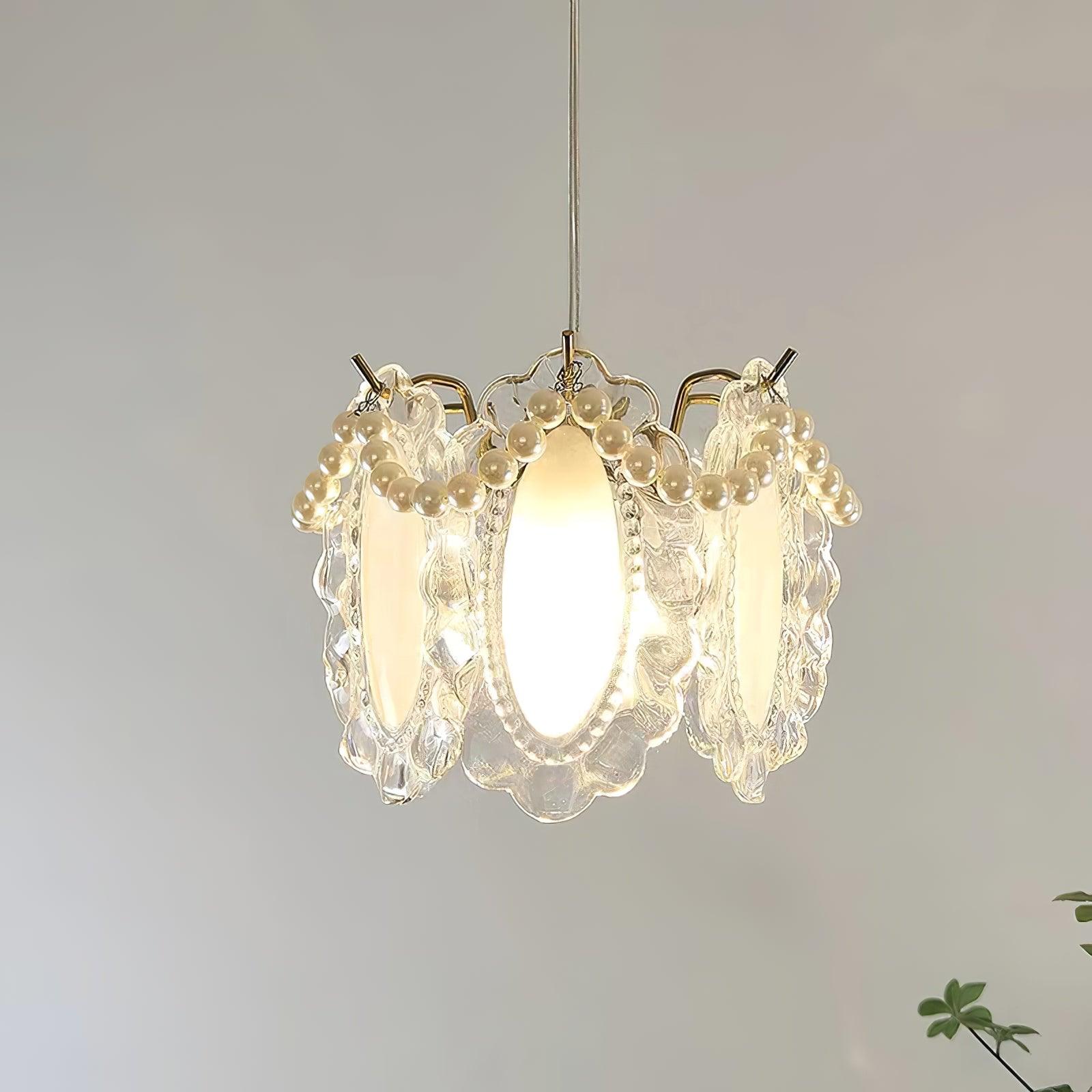 Floral Glass Pendant Lamp - Lamp Outdoor