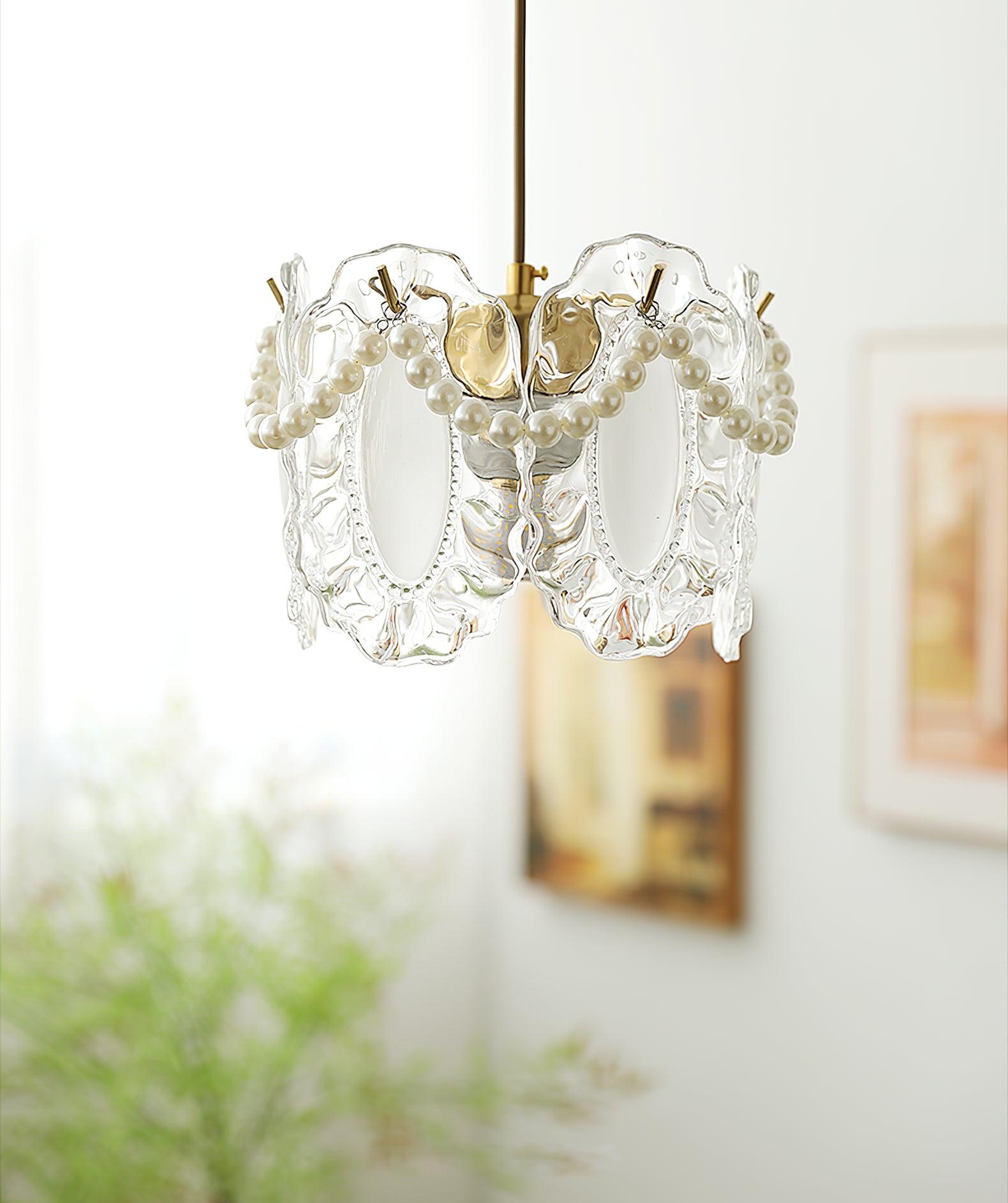 Floral Glass Pendant Lamp - Lamp Outdoor