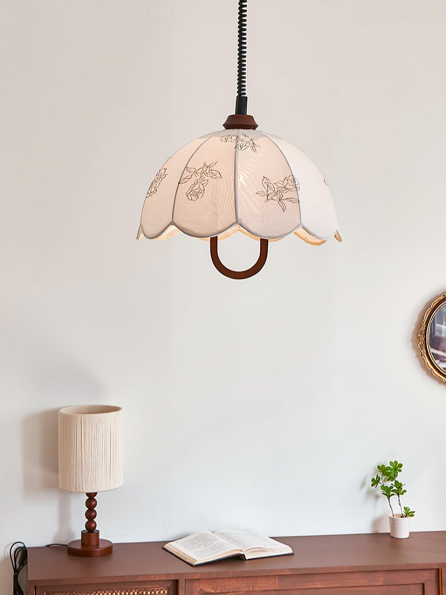 Floral Grace Pendant Lamp - Lamp Outdoor