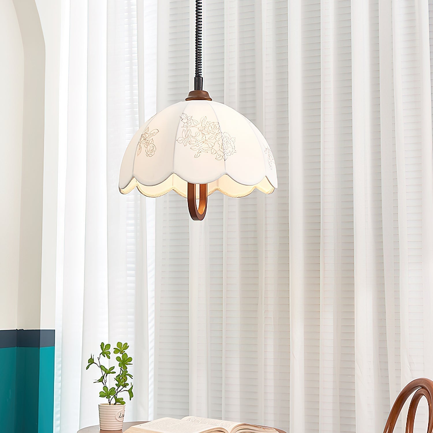 Floral Grace Pendant Lamp - Lamp Outdoor