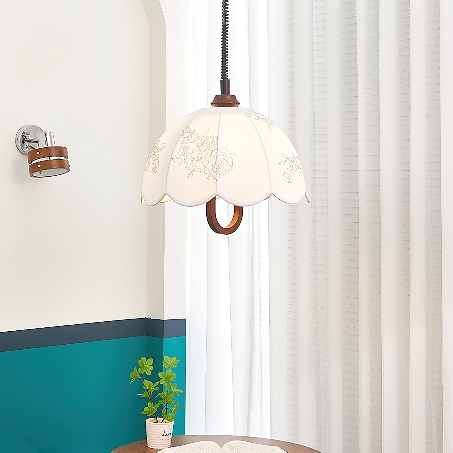 Floral Grace Pendant Lamp - Lamp Outdoor
