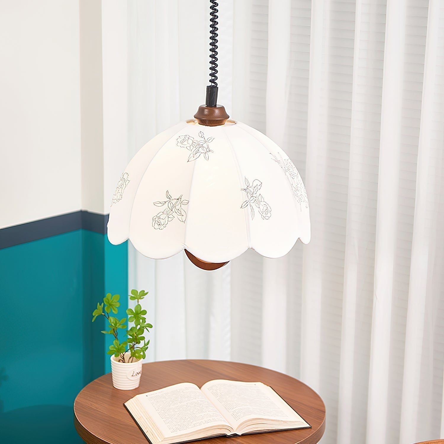 Floral Grace Pendant Lamp - Lamp Outdoor