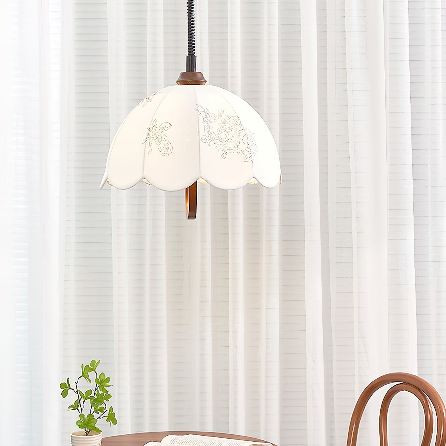 Floral Grace Pendant Lamp - Lamp Outdoor