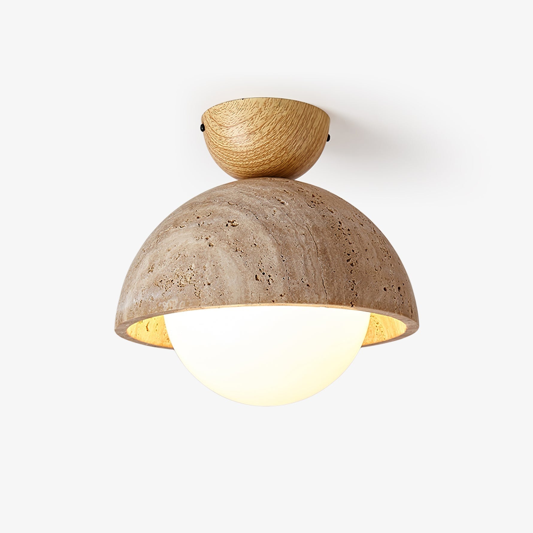 Solana Travertine Ceiling Light - Lamp Outdoor