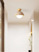 Solana Travertine Ceiling Light - Lamp Outdoor