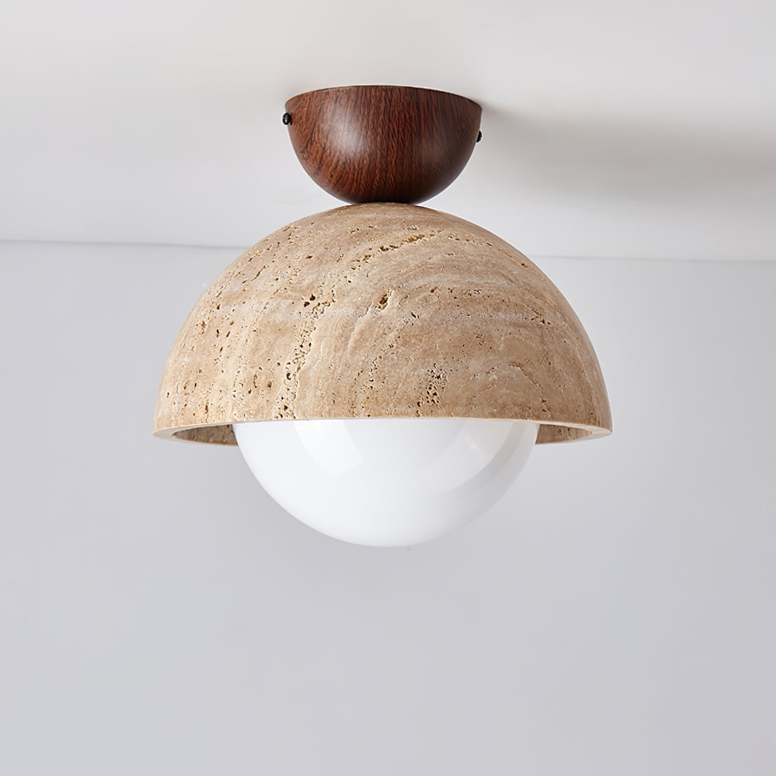Solana Travertine Ceiling Light - Lamp Outdoor