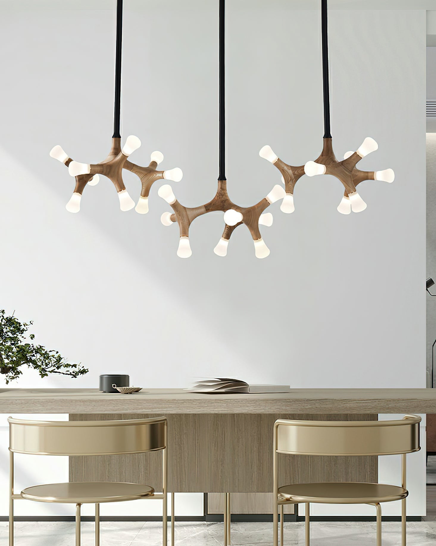 Mynorila Branch-Design Wood Pendant Light - Lamp Outdoor
