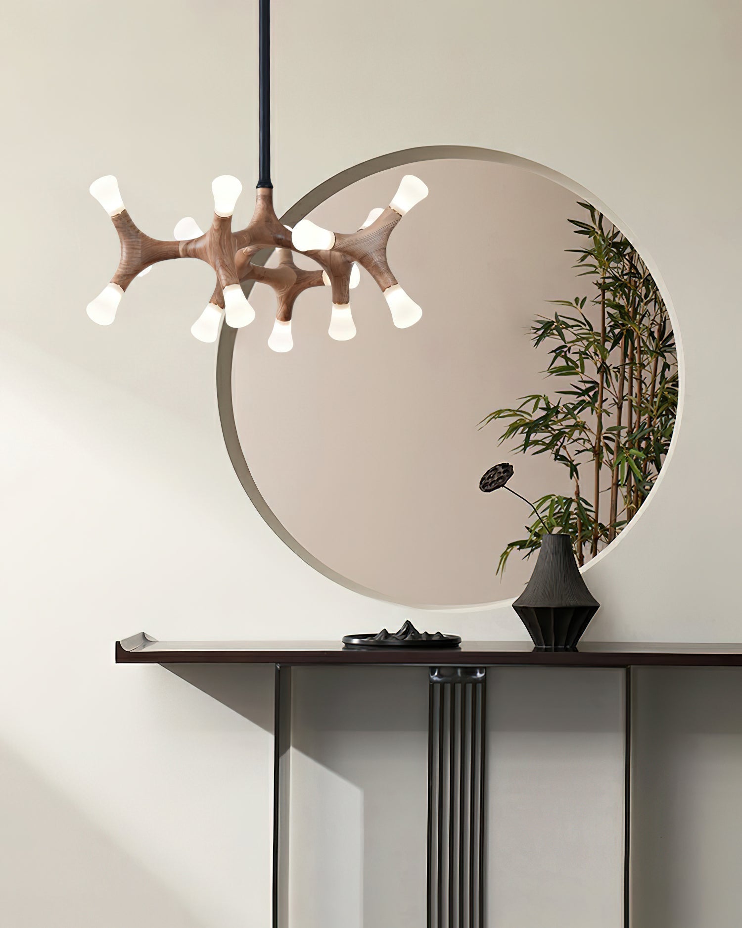 Mynorila Branch-Design Wood Pendant Light - Lamp Outdoor