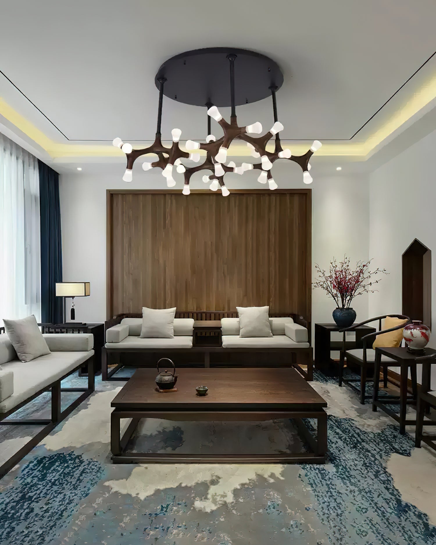 Mynorila Branch-Design Wood Pendant Light - Lamp Outdoor