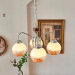 Ulliria Nordic Art Flower Walnut Glass Chandelier - Lamp Outdoor