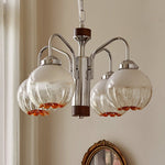 Ulliria Nordic Art Flower Walnut Glass Chandelier - Lamp Outdoor