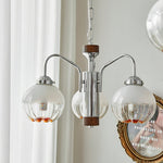 Ulliria Nordic Art Flower Walnut Glass Chandelier - Lamp Outdoor
