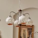 Ulliria Nordic Art Flower Walnut Glass Chandelier - Lamp Outdoor