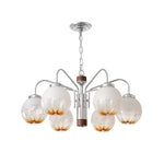 Ulliria Nordic Art Flower Walnut Glass Chandelier - Lamp Outdoor