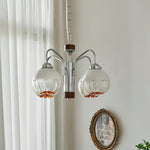 Ulliria Nordic Art Flower Walnut Glass Chandelier - Lamp Outdoor