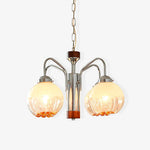 Ulliria Nordic Art Flower Walnut Glass Chandelier - Lamp Outdoor