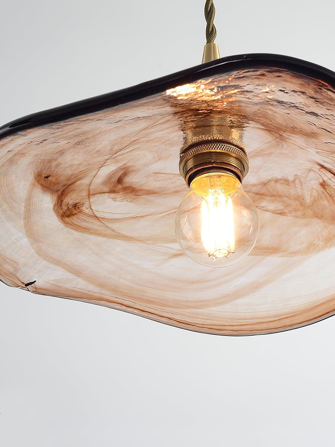 Flower Petal Glass Pendant Light - Lamp Outdoor