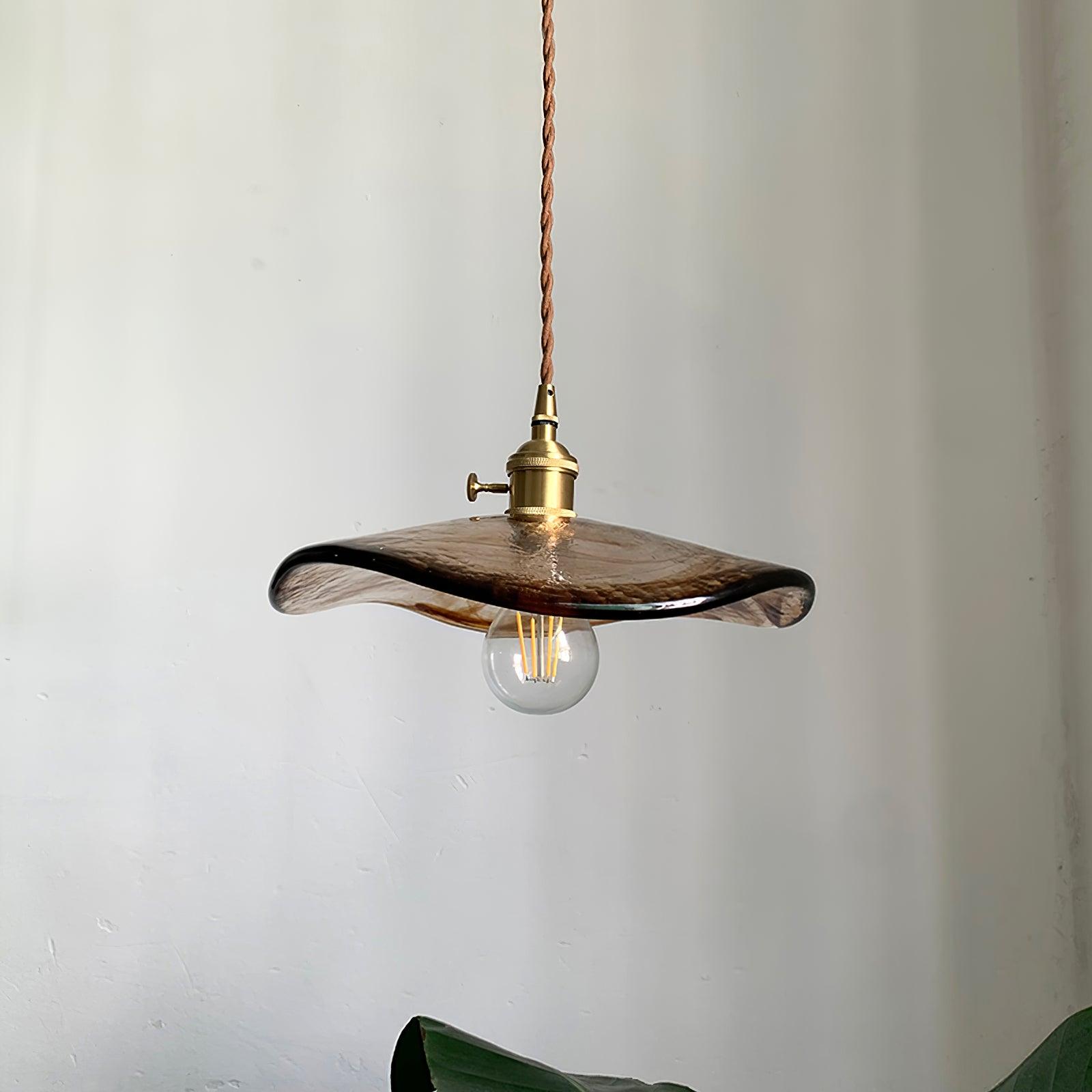 Flower Petal Glass Pendant Light - Lamp Outdoor