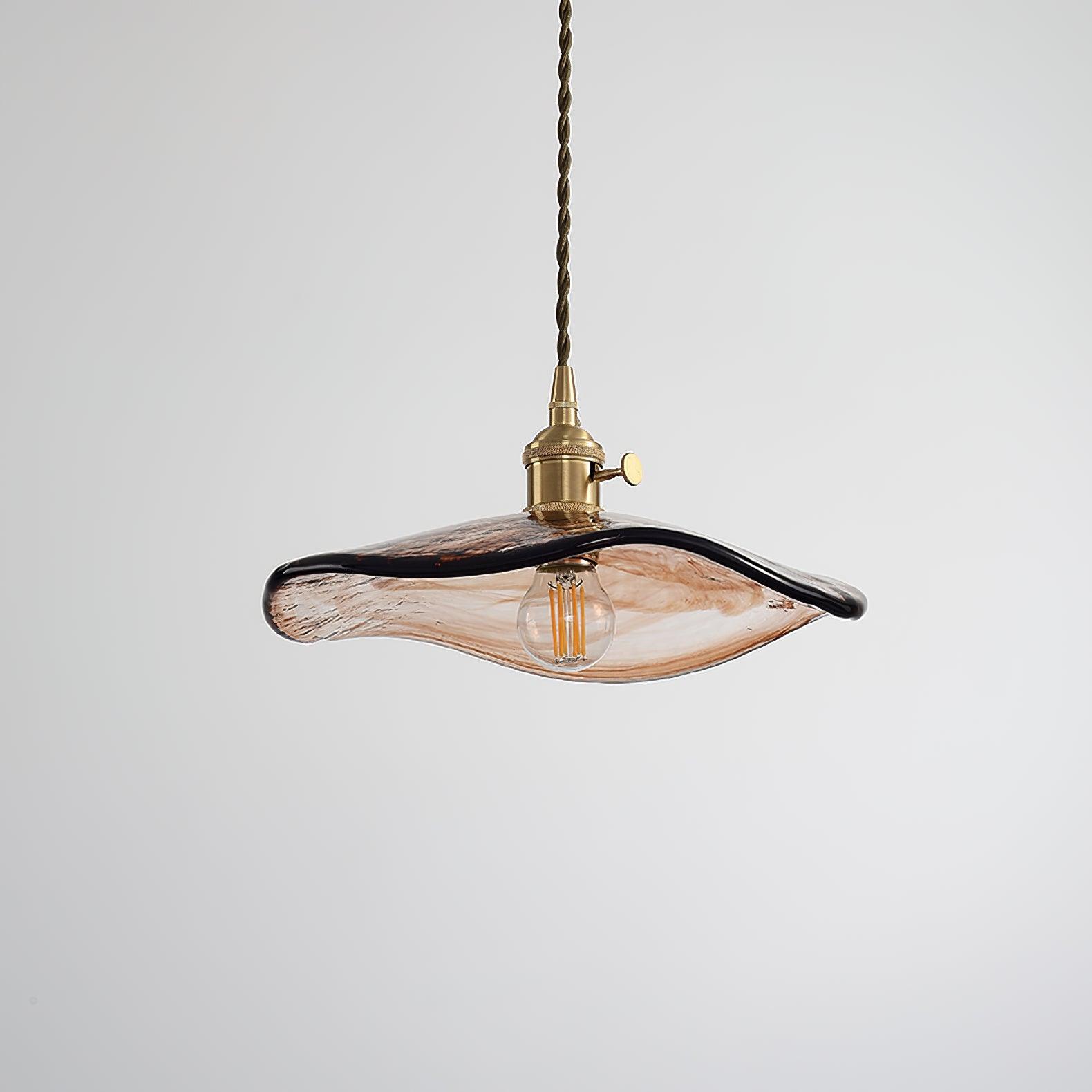 Flower Petal Glass Pendant Light - Lamp Outdoor