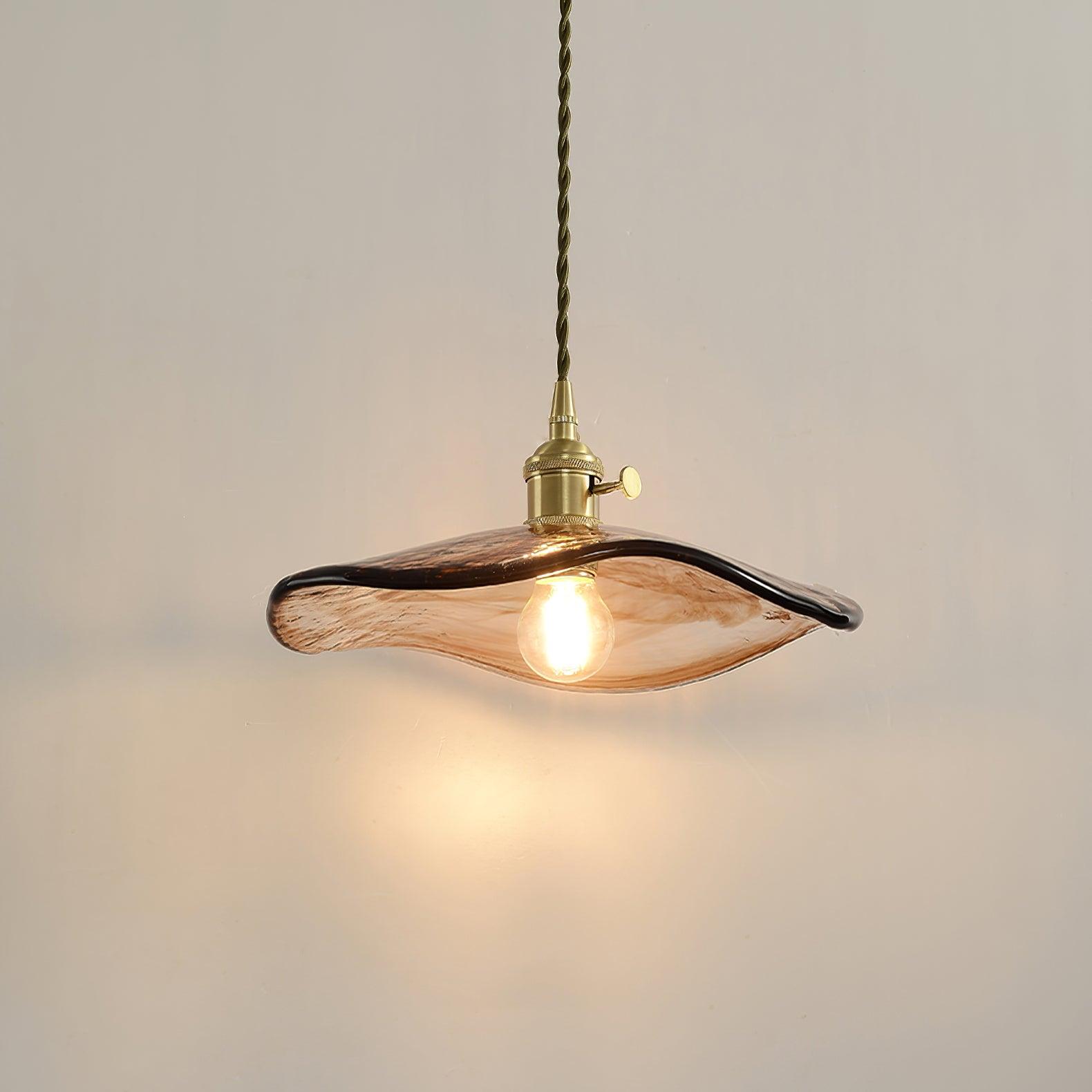 Flower Petal Glass Pendant Light - Lamp Outdoor