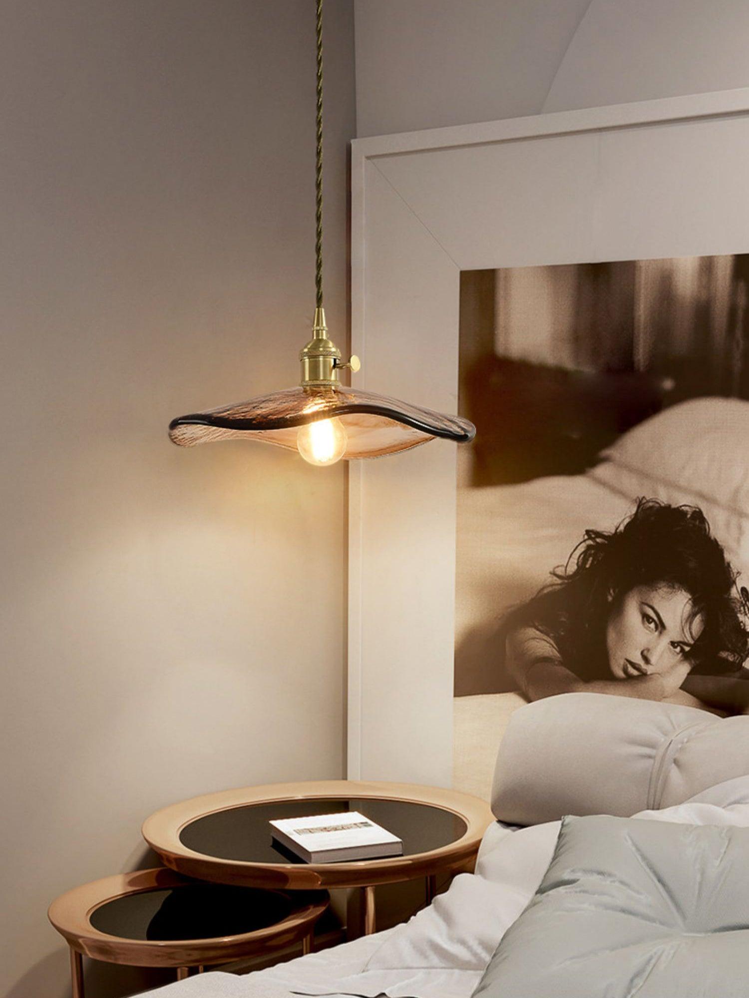 Flower Petal Glass Pendant Light - Lamp Outdoor