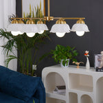 Zasila Nordic Art Flower Shade Metal Ceramics Chandelier - Lamp Outdoor