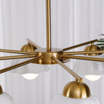 Zasila Nordic Art Flower Shade Metal Ceramics Chandelier - Lamp Outdoor