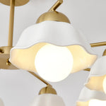 Zasila Nordic Art Flower Shade Metal Ceramics Chandelier - Lamp Outdoor