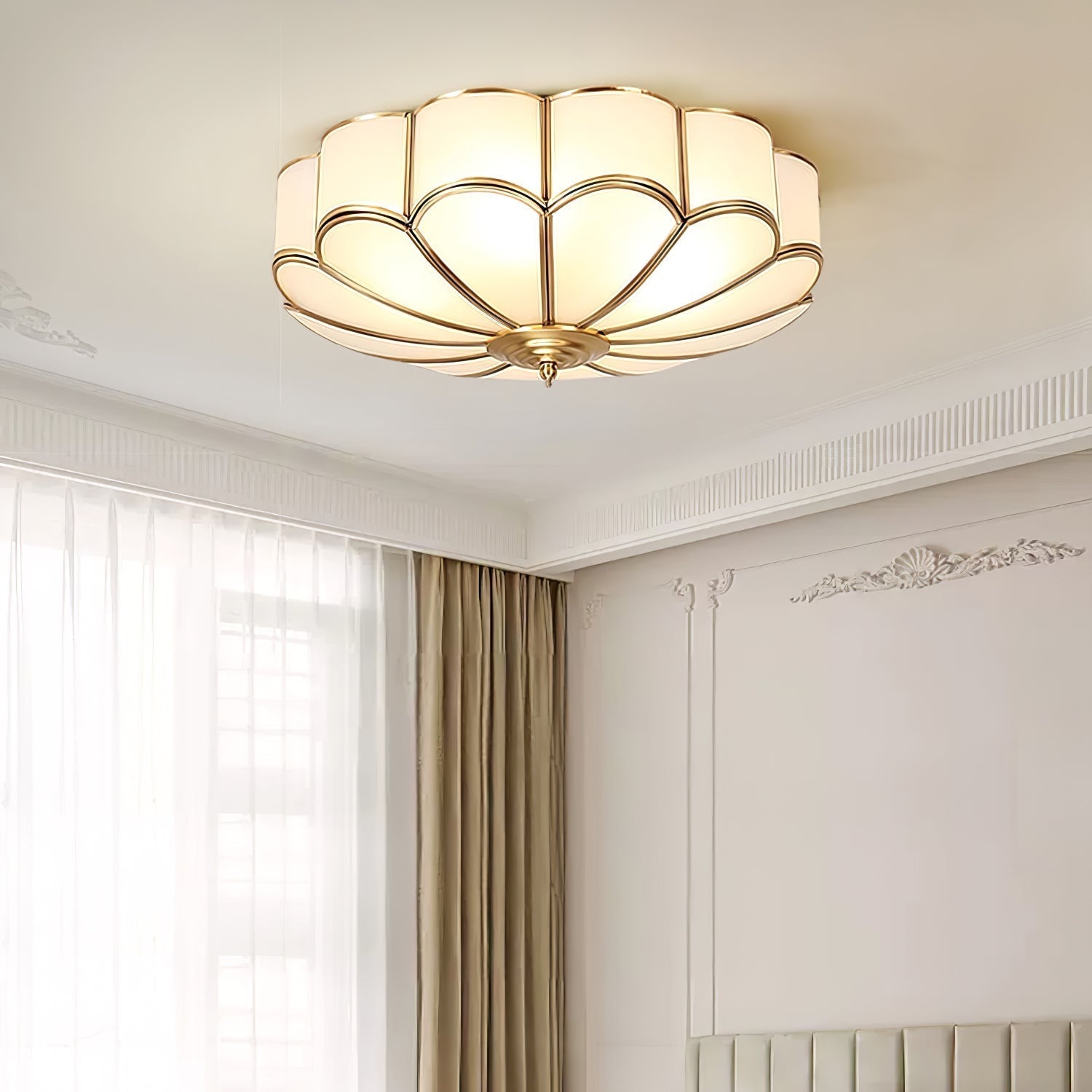 Flower Shape Glass Recessed Ceiling Light - Lamp Outdoor