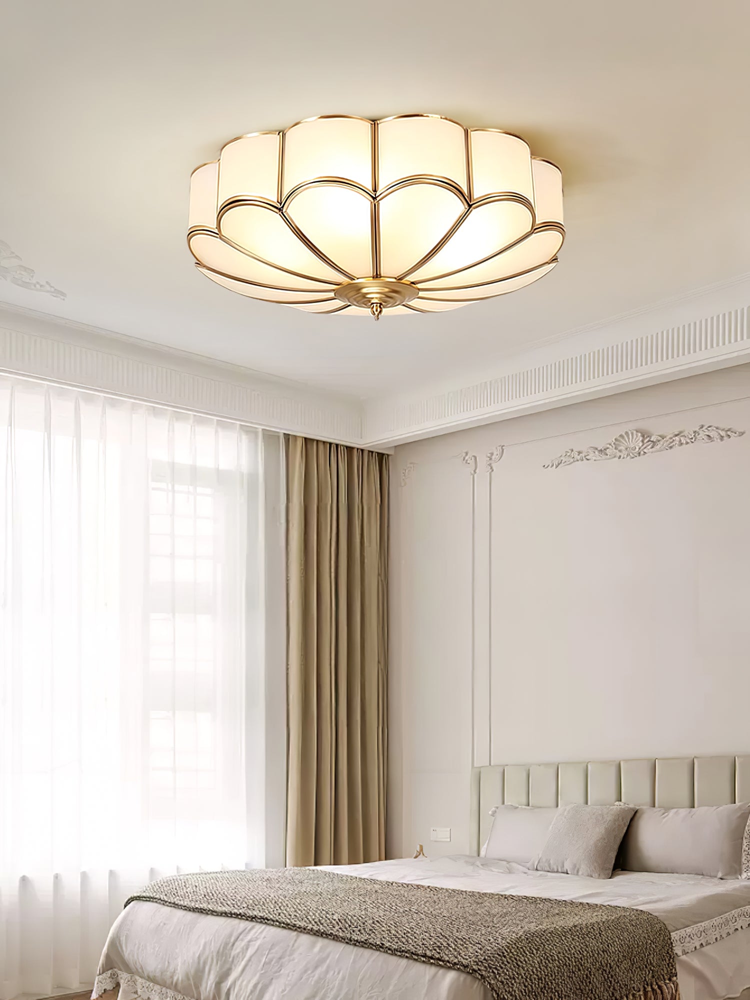 Flower Shape Glass Recessed Ceiling Light - Lamp Outdoor