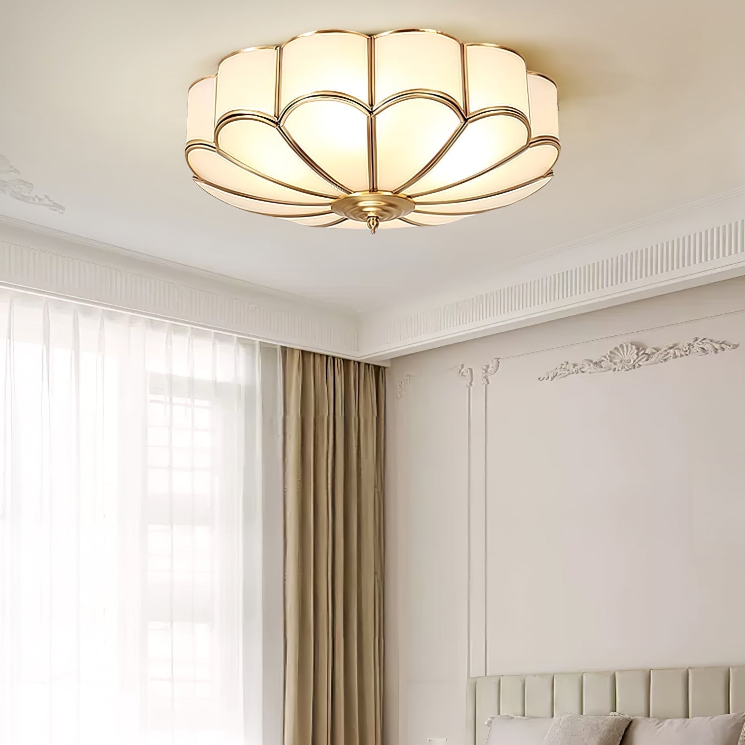 Flower Shape Glass Recessed Ceiling Light - Lamp Outdoor