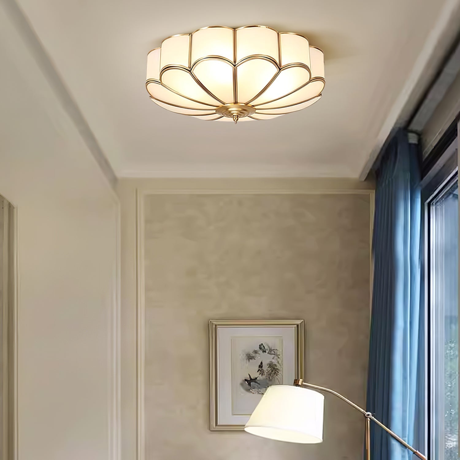 Flower Shape Glass Recessed Ceiling Light - Lamp Outdoor