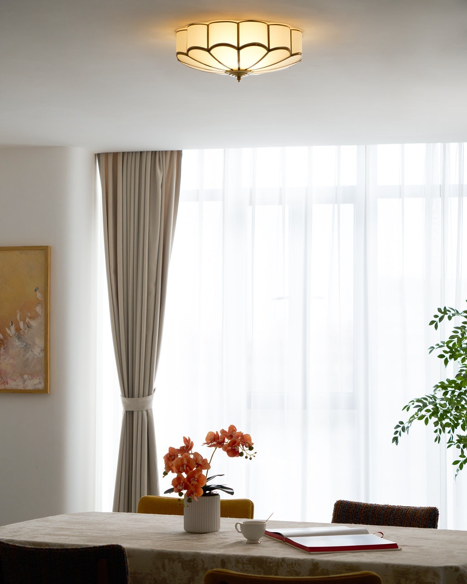 Flower Shape Glass Recessed Ceiling Light - Lamp Outdoor