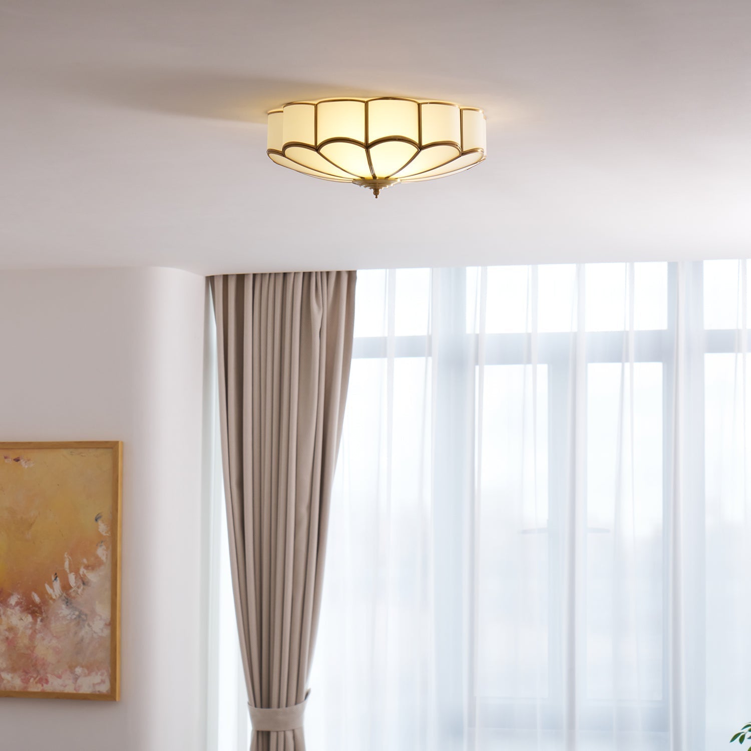 Flower Shape Glass Recessed Ceiling Light - Lamp Outdoor