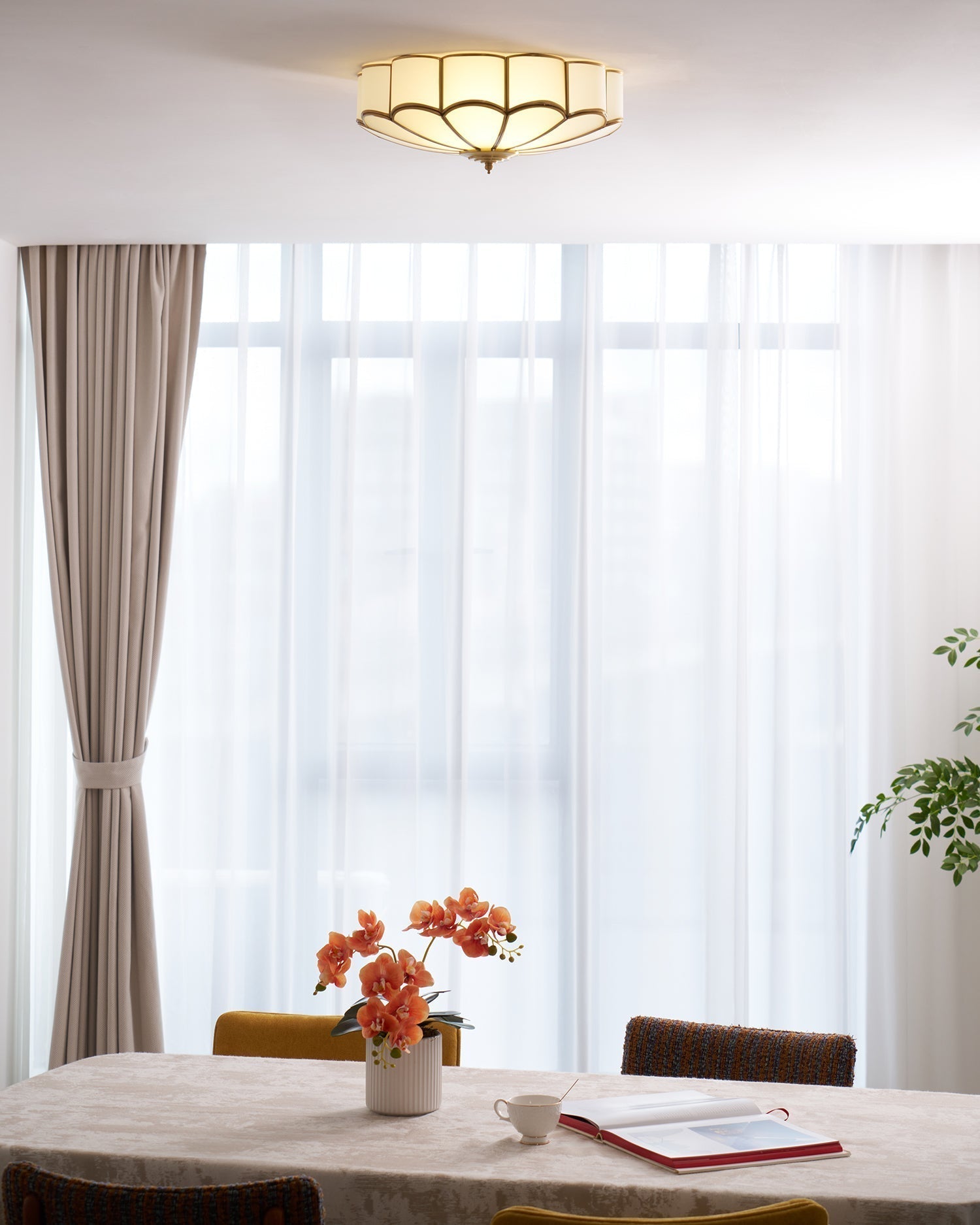 Flower Shape Glass Recessed Ceiling Light - Lamp Outdoor