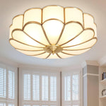 Flower Shape Glass Recessed Ceiling Light - Lamp Outdoor