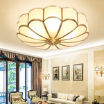 Flower Shape Glass Recessed Ceiling Light - Lamp Outdoor