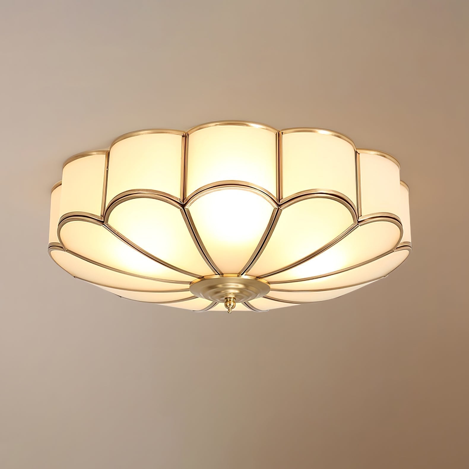 Flower Shape Glass Recessed Ceiling Light - Lamp Outdoor