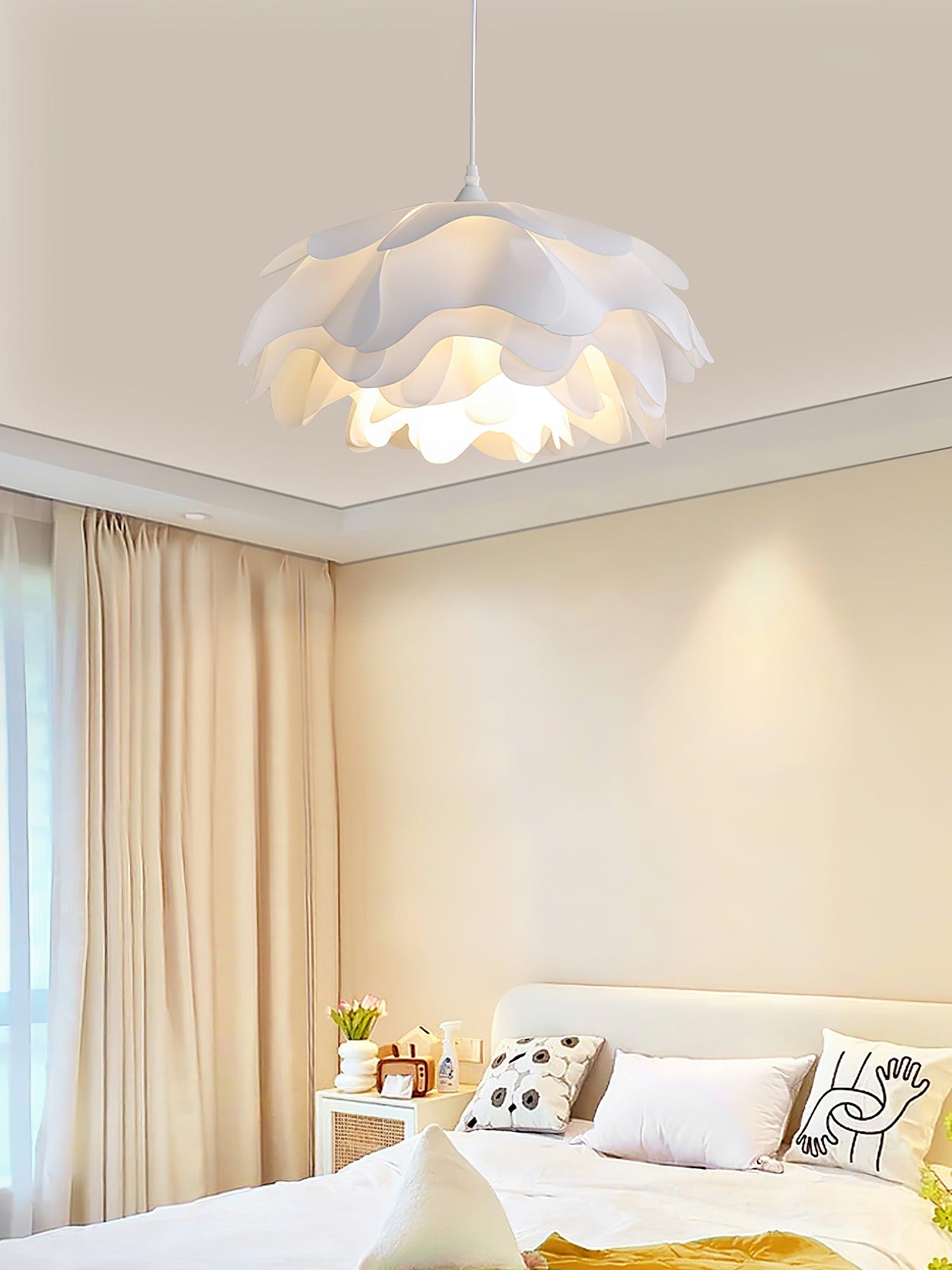 Flower Shaped White Pendant Lamp - Lamp Outdoor