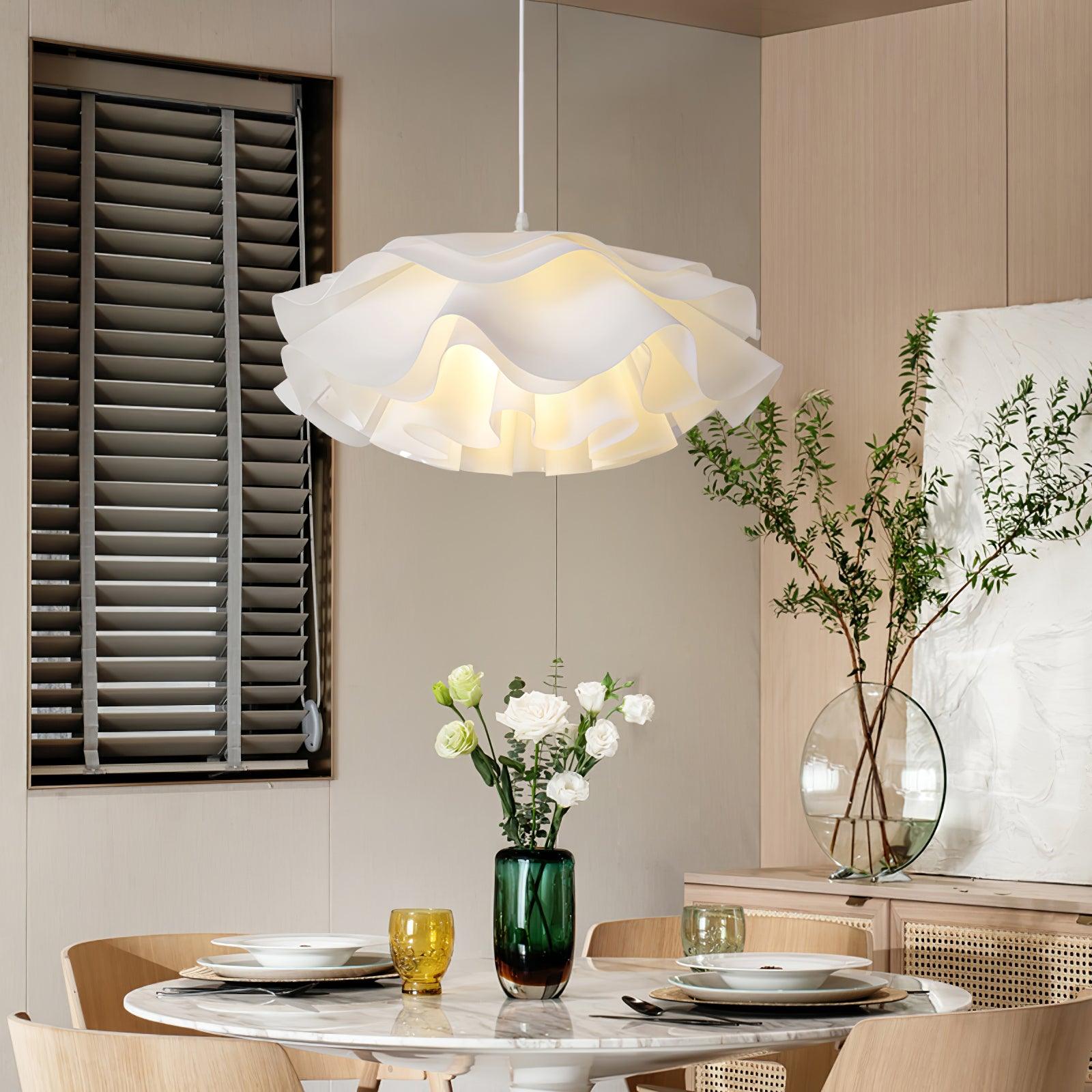 Flower Shaped White Pendant Lamp - Lamp Outdoor