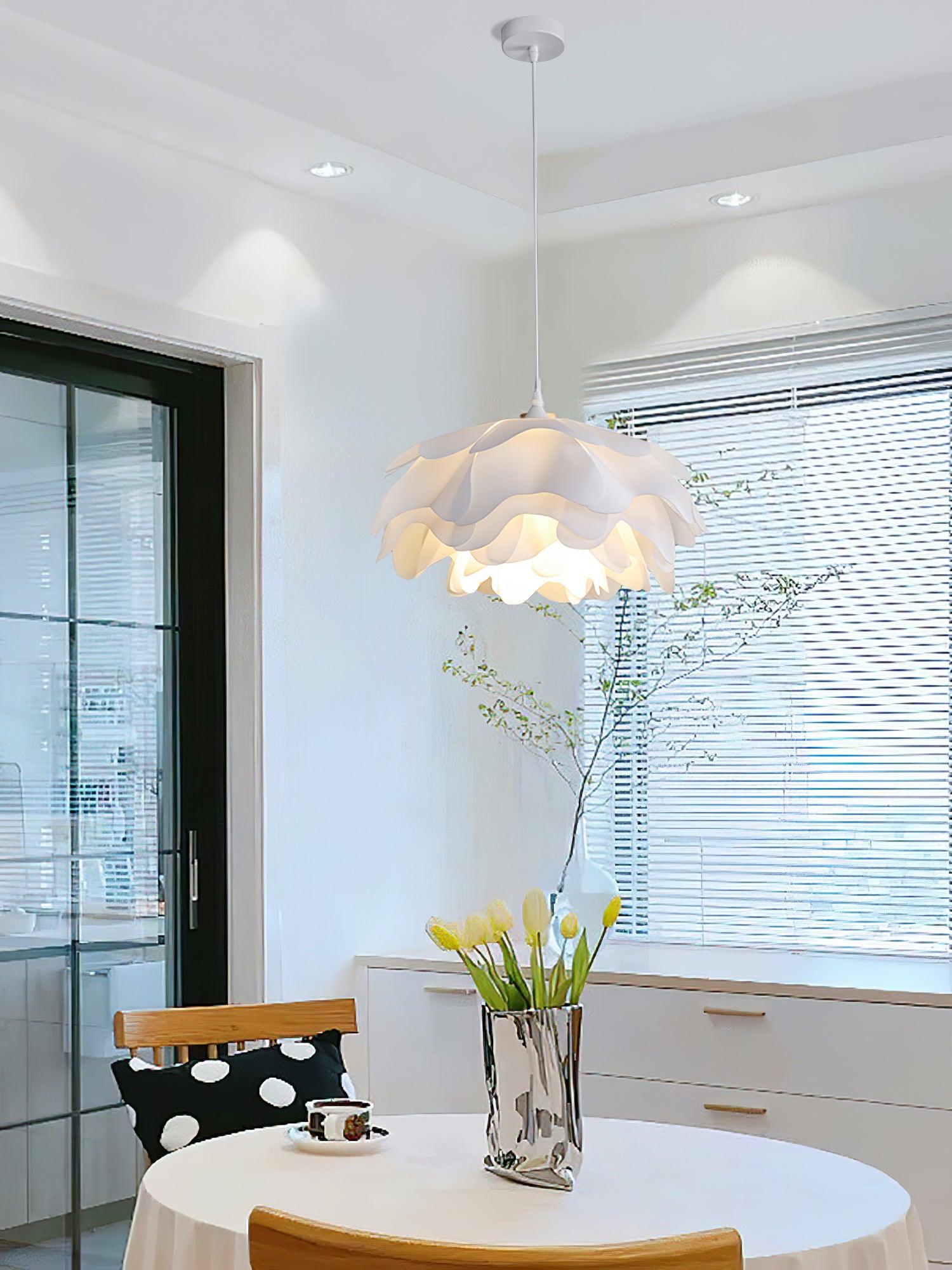 Flower Shaped White Pendant Lamp - Lamp Outdoor